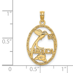 14k JAMAICA w/Bird and Flowers Charm