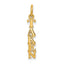 14K Polished TAKEN Charm