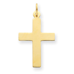14k Polished Cross Charm