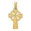 14k Diamond-cut Celtic Cross Pendant