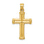 14k Hollow Cross Pendant
