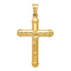 14K Reversible Crucifix Pendant