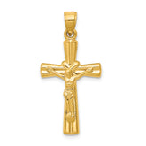 14K Reversible Crucifix Pendant