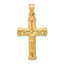 14K Reversible Crucifix Pendant