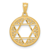 14k Filigree Star of David Pendant