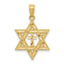 Star of David with Cross Pendant in 14K Yellow Gold, 26mm - Sophia Jewelers