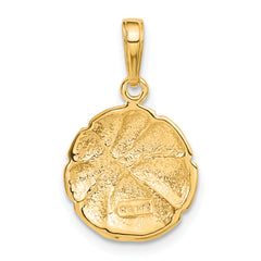 14K Gold Basketball Pendant for Men with Polished Textured Finish