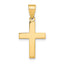 14k Polished Cross Charm