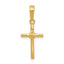 14k Polished Cross Charm