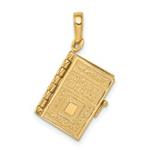 14K 3D Lord's Prayer Bible Pendant