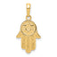 14k Jewish Hand of God w/Star of David Pendant