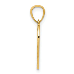 14K Gold Diamond-Cut Heart Pendant Daddy's Little Girl Elegant Gift