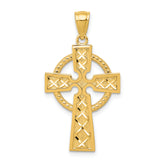 14k Celtic Cross Pendant