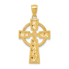 14k Celtic Cross Pendant