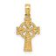 14K Celtic Cross w/Eternity Circle Pendant