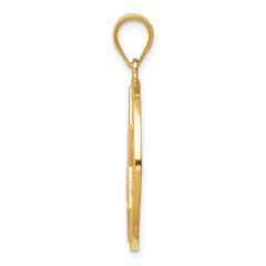 14K Gold Star of David Circle Pendant Solid, Elegant Design by Sophia Jewelers