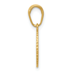 14K Gold Star of David and Chai Pendant in Solid Cast Design.