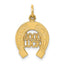 14k Horseshoe Charm