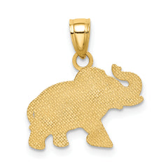 14K Elephant Pendant