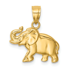 14K Elephant Pendant