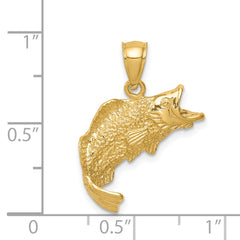 14K Fish Pendant