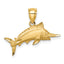 14K D/C Marlin Pendant