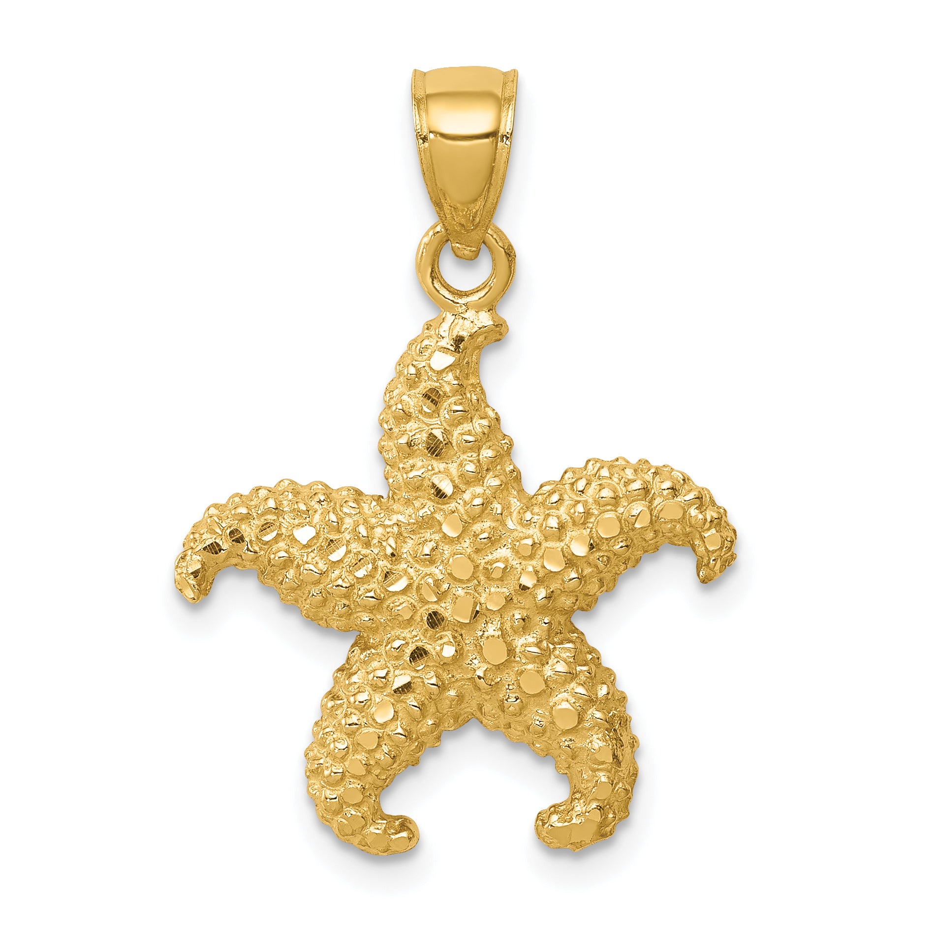 14K Starfish Pendant