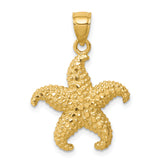 14K Starfish Pendant