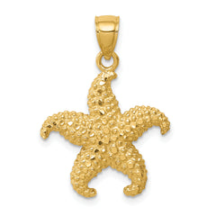 14K Starfish Pendant