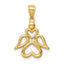 14K Angel Pendant