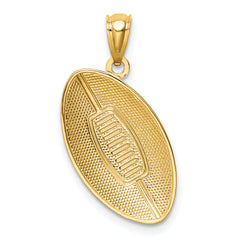 14K Football Pendant