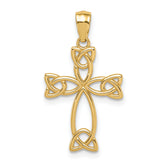 14K Celtic Knot Cross
