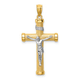 14K Two-Tone Inri Crucifix