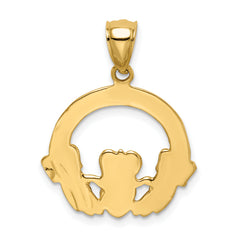 14K Claddagh Pendant