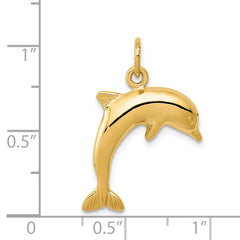14K Gold Dolphin Charm Pendant for Men Elegant & Themed Design