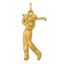 14k Male Golfer Charm