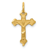 14k INRI Diamond-cut Crucifix Charm