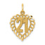 14k 21 in Heart Charm