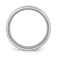 Sophia Jewelers Unisex Cobalt Wedding Band Polished Engravable 6mm Elegant