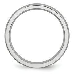 Cobalt Unisex Wedding Band with Brushed Finish and Engravable Design