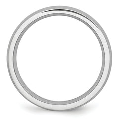 Cobalt Satin 5mm Unisex Engravable Wedding Band in Brushed Finish