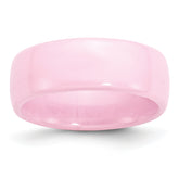 Ceramic Pink 8mm Polished Band