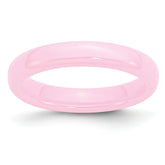 Ceramic Pink 4mm Polished Band
