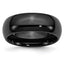 Black Ceramic 8mm Polished Band