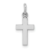 14k White Gold Cross Charm