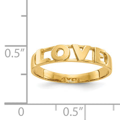 14k LOVE Ring