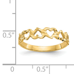 14k Heart Ring
