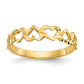 14k Heart Ring
