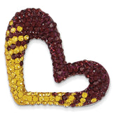 Sterling Silver Swarovski Elements Heart Pendant