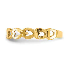 14k Heart Ring